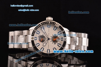 Ulysse Nardin Maxi Marine Diver Asia ST25 Automatic Stainless Steel Case with Stainless Steel Strap and White Dial