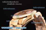 Rolex Day-Date Asia 2813 Automatic Gold Case/Strap with Gold Stick Markers