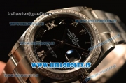 Rolex Datejust Black Dial With Diamond Bezel Steel Rolex 3255