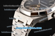 Audemars Piguet Royal Oak Tourbillon 41MM Swiss ST Tourbillon Manual Winding Full Steel with Blue Dial and Stick Markers