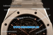 Audemars Piguet Royal Oak Skeleton Asia 2813 Automatic Steel Case with Skeleton Dial White Stick Markers and Steel Bracelet