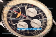 Breitling Navitimer 01 Chrono Swiss Valjoux 7750 Automatic Steel Case with Silver Stick Markers and Black Dial - 1:1 Original (JF)