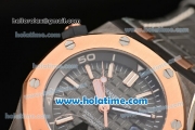 Audemars Piguet QEII Cup 2014 Royal Oak Offshore Diver Limited Edition Miyota 9015 Automatic PVD Case with Black Dial and Rose Gold Bezel - 1:1 Original