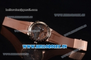 Ulysse Nardin Executive Dual Time & Big Date Asia ST25 Automatic Rose Gold Case Brown Dial White Markers and Brown Rubber Strap