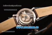 Cartier Rotonde De Cartier Asia Automatic Steel Case with Black Skeleton Dial and Brown Inner Bezel