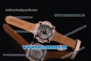 Hublot Masterpiece MP 08 Antikythera Sunmoon Asia 2813 Automatic Rose Gold Case Skeleton Dial Brown Leather Strap and White/Rose Gold Markers