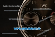 IWC Portuguese Automatic Clone IWC 52010 Automatic Steel Case with Gray Dial and Black Leather Strap - (AAAF)