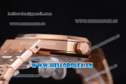 Audemars Piguet Royal Oak Clone AP Calibre 3120 Automatic Rose Gold Case/Bracelet with White Dial and Stick Markers (EF)