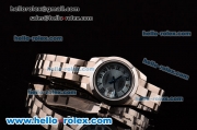 Rolex Datejust 26MM Asia 2813 Automatic Steel Case with Roman Markers Blue Dial and Steel Strap