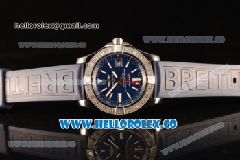 Breitling Avenger II GMT Blue Dial With Swiss ETA 2836 Automatic Blue Rubber Strap Best Edition A32390111C1S2