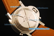 Panerai Pam 193 Luminor Submersible Automatic Movement Black Dial with Orange Markers and Orange Leather Strap
