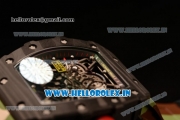 Richard Mille RM35-01 Japanese Miyota 9015 Automatic Carbon Fiber Case Skeleton Dial With Dots Markers Camouflage Rubber Strap - 1:1 Original( KV)