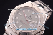 Rolex Yachtmaster Swiss ETA 2836 Automatic Full Steel with Silver Dial 10 Micron Plated-1:1 Original