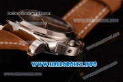 Panerai Luminor Marina 1950 3 Days PAM 353 Clone P.9000 Automatic Steel Case with Brown Dial and Brown Leather Strap (KW)