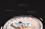 Tag Heuer Mikrogirder 2000 Chronograph Miyota Quartz Rose Gold Case with PVD Bezel and Silver Dial