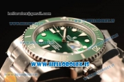 Rolex Submariner 904L Steel Model ETA2836 Auto 1:1 Clone Green Ceramic Bezel 116610LV