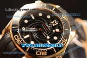 Omega Seamaster 007 James Bond Edition Yellow Gold Verison Omega 8800 Clone 1:1 Clone Rubber 210.62.42.20.01.001