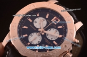 Breitling Colt Chronograph II Chronograph Miyota Quartz Rose Gold Case with Black Dial