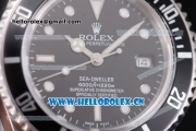 Rolex Sea-Dweller 4000 Clone Rolex 3135 Automatic Stainless Steel Case/Bracelet with Black Dial and Dot Markers (BP)