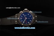 Hublot Big Bang Chronograph Swiss Valjoux 7750 Automatic Movement Ceramic Case and Bezel with Black Dial and Black Rubber Strap-Limited Edition