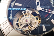 Roger Dubuis Easy Diver Tourbillon Manual Winding Movement Steel Case with Black Dial and Rubber Strap