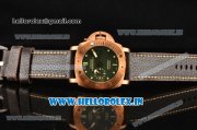 Panerai Luminor Submersible 1950 3 Days PAM382 Clone P.9000 Automatic Bronzo Case with Dot Markers and Green Dial (ZF)