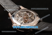 Zenith Chronomaster El Primero Tourbillon Manual Winding Steel Case with Skeleton Dial and Black Leather Strap