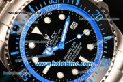 Rolex Sea-Dweller Deepsea Asia 2813 Automatic Steel Case/Strap with Black Dial and Blue Diver Index