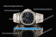 Patek Philippe Nautilus Miyota 9015 Automatic Steel Case Blue Dial With Stick Markers Steel Bracelet - 1:1 Original