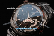 Tag Heuer Grand Carrera Calibre 36 RS Caliper Chrono Miyota OS20 Quartz PVD Case with PVD Strap and Black Dial - 7750 Coating