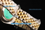 Rolex Datejust Automatic Movement White Dial with Gold Bezel and Two Tone Strap-Lady Model