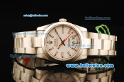 Rolex Milgauss Swiss ETA 2836 Automatic Movement Full Steel with White Dial and White Stick Markers