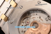 Audemars Piguet Royal Oak Swiss ETA 2824 Automatic Two Tone Case with Two Tone Strap and White Grid Dial - 1:1 Original