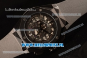 Hublot Classic Fusion Aerofusion Chronograph Orlinski Japanese Miyota OS20 Quartz PVD Case with Black Dial Stick Markers and Black Rubber Strap