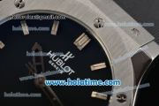 Hublot Classic Fusion Swiss ETA 2824 Automatic Steel Case with Black Dial and Black Rubber Strap - 1:1 Original