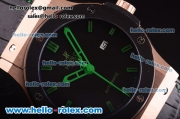 Hublot Classic Fusion Automatic Rose Gold with PVD Bezel and Green Markers-ETA Coating