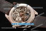 Zenith Chronomaster El Primero Tourbillon Manual Winding Steel Case with Skeleton Dial and Brown Leather Strap