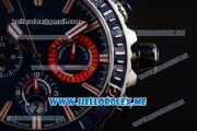 Ulysse Nardin Maxi Marine Diver Miyota OS20 Quartz Steel Case with Blue Dial and Blue Rubber Strap Stick Markers