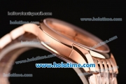 Omega De Ville Co-Axial Swiss ETA 2836 Automatic Rose Gold Case and Strap with Rose Gold Dial