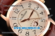 Jaeger-LECoultre Rendez-Vous Swiss ETA 2824 Automatic Rose Gold Case with White Dial and Arabic Numeral Markers