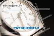 Rolex Oyster Perpetual Air King Clone Rolex 3135 Automatic Steel Case White Dial With Stick Markers Steel Bracelet - 1:1 Original(JF)
