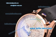 Tag Heuer Mikrogirder 10000 Chronograph Miyota OS10 Quartz Rose Gold Case with Black Rubber Strap and White Dial