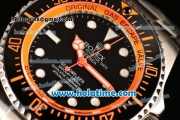 Rolex Sea-Dweller Deepsea Asia 2813 Automatic Steel Case/Strap with Black Dial and Orange Diver Index