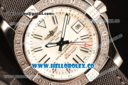 Breitling Avenger II GMT White Dial With Swiss ETA 2836 Automatic Leather Strap Best Edition A3239011