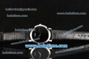 Piaget Altiplano Miyota Quartz Steel Case with Black Leather Strap and Black Dial