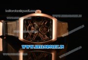 Franck Muller Vanguard Miyota Automatic Copy Tourbillon Rose Gold Case With Skeleton Dial Leather/Rubber Strap Franck Muller Vanguard Miyota Automatic Copy Tourbillon Rose Gold Case With Skeleton Dial Leather/Rubber Strap