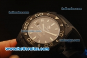 Tag Heuer Aquaracer Swiss ETA 2836 Automatic Titanium Case with Black Dial and Black Rubber Strap