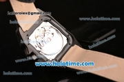 Cartier Santos 100 Swiss ETA 2824 Automatic Movement PVD Case with Black Dial and Black Strap