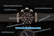 Hublot Big Bang Chronograph Quartz Movement Full Ceramic Case with Black Dial and Black Rubber Strap