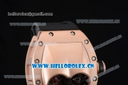 Richard Mille RM053 Asia Automatic Rose Gold Case with Skeleton Dial and Black Rubber Strap